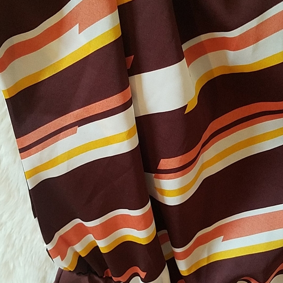 Brown striped bodysuit - Picture 4 of 6